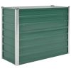 Garden Raised Bed Galvanized Steel 39.4"x15.7"x31.3" Green