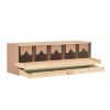 Chicken Laying Nest 5 Compartments 46.1"x13"x15" Solid Pine Wood