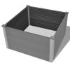 Garden Raised Bed WPC 39.4"x39.4"x21.3" Gray