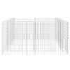 Gabion Raised Bed Steel 71"x35.4"x39.4" Silver