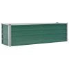 Garden Raised Bed Galvanized Steel 63"x15.7"x17.7" Green