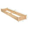 Wooden Vegetable Raised Garden Bed for Backyard Patio Balcony