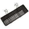 Balcony Hanging Rattan Planter Set 20 inch 2 pcs Black