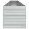 Garden Raised Bed 236.2"x31.5"x30.3" Galvanized Steel Silver