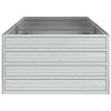 Garden Raised Bed 63"x31.5"x17.7" Galvanized Steel Silver