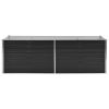 Garden Raised Bed Anthracite 94.5"x31.5"x30.3" Galvanized Steel