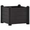 Garden Raised Bed PP Anthracite 16.9'x16.9'x13.8'