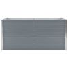 Raised Garden Bed 63"x31.5"x30.3" Galvanised Steel Gray