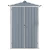 Garden Shed Gray 42.3"x18.1"x72" Galvanized Steel