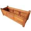 Garden Raised Bed Acacia Wood 29.9"x10.9"x9.8"