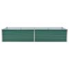 Garden Raised Bed Galvanized Steel 94.5"x31.5"x17.7" Green