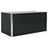 Raised Garden Bed Anthracite 63"x31.5"x30.3" Galvanized Steel