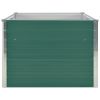 Raised Garden Bed 63"x31.5"x17.7" Galvanized Steel Green