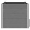 Garden Raised Bed WPC 39.4"x19.7"x35.8" Gray