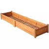 Garden Raised Bed Acacia Wood 78.7"x19.7"x9.8"