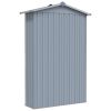 Garden Shed Gray 42.3"x18.1"x72" Galvanized Steel