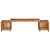 Garden Planter Bench Solid Acacia Wood 70.9"x15.7"x17.3"