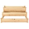 3 Tier Elevated Wooden Vegetable Garden Bed