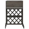 Garden Trellis Planter Gray 17.7"x11.8"x29.1" Solid Firwood