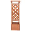 Trellis Planter with Arch 19.3"x15.4"x46.1" Firwood