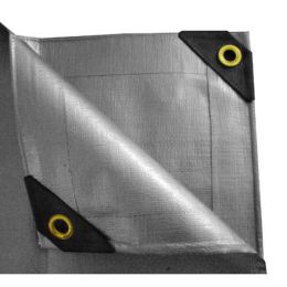 7 x 10 Heavy Duty Canopy Tarp - Silver